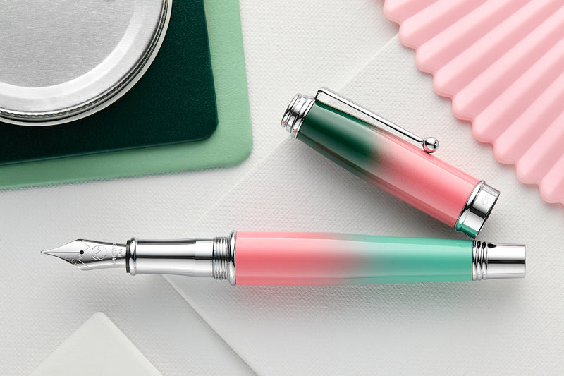 Monteverde Invincia Deluxe Fountain Pen - Watermelon Ombré (Special Edition)