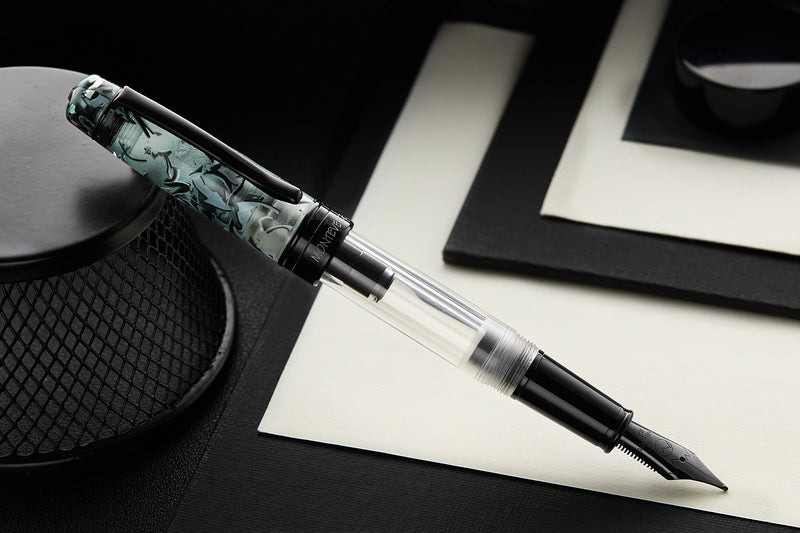 Monteverde Prima Piston Fountain Pen - Grey Marble (Special Edition)