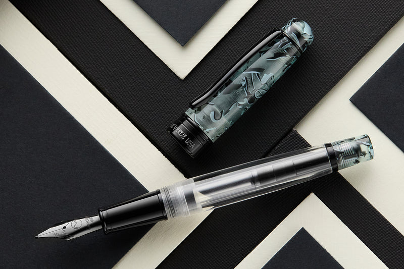 Monteverde Prima Piston Fountain Pen - Grey Marble (Special Edition)