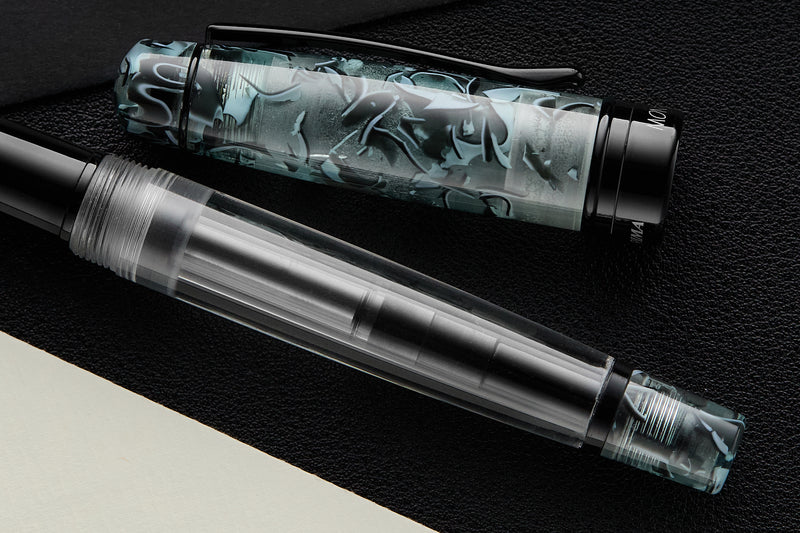 Monteverde Prima Piston Fountain Pen - Grey Marble (Special Edition)