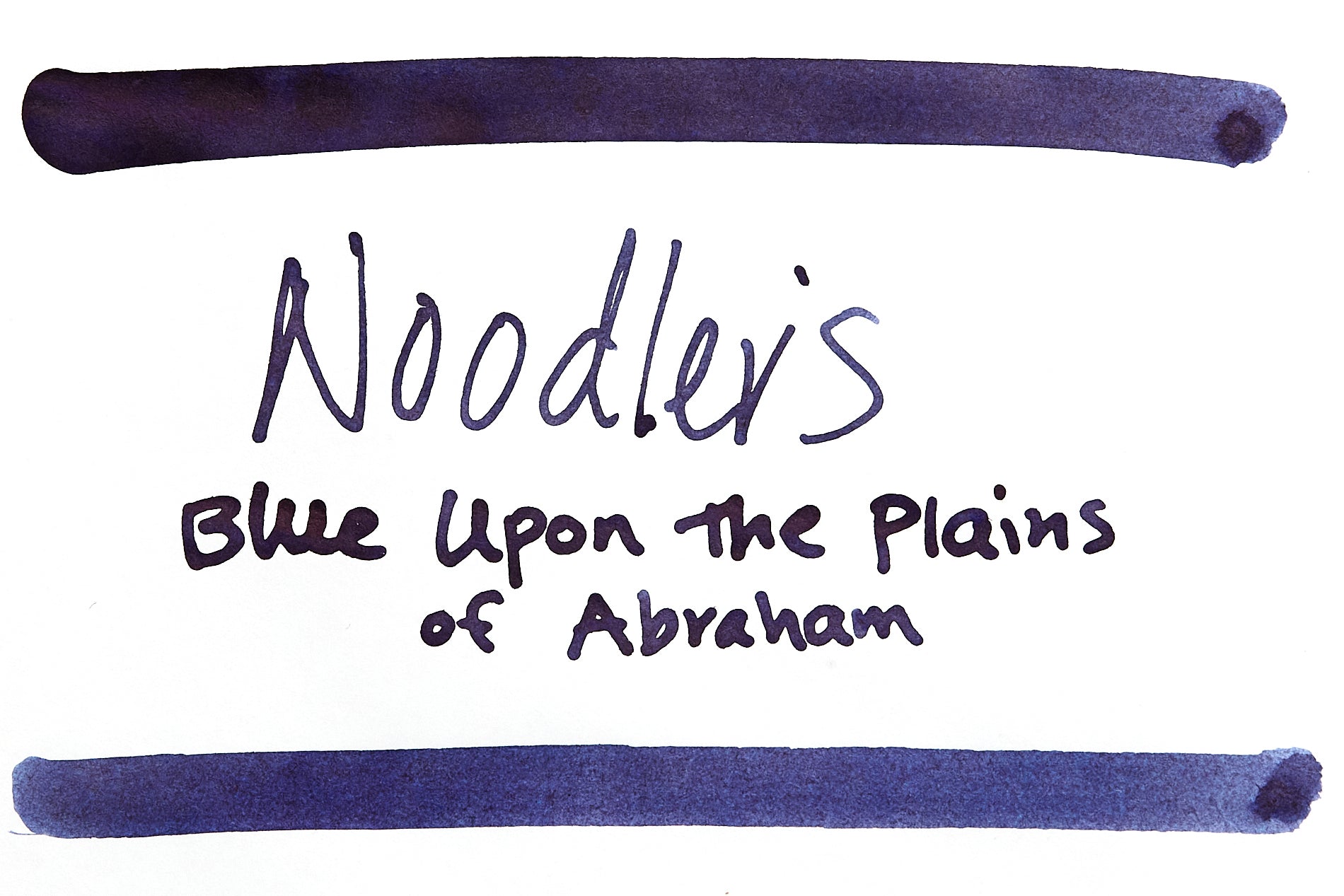 Noodler's Blue Upon the Plains of Abraham fountain pen ink