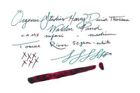 Organics Studio Henry David Thoreau Walden Pond - Ink Sample