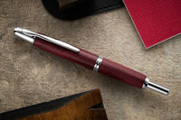 Pilot Vanishing Point Fountain Pen - Birchwood Red