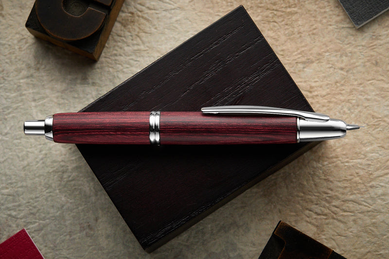 Pilot Vanishing Point Fountain Pen - Birchwood Red