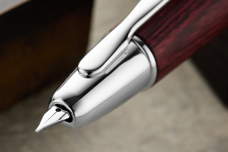 Pilot Vanishing Point Fountain Pen - Birchwood Red