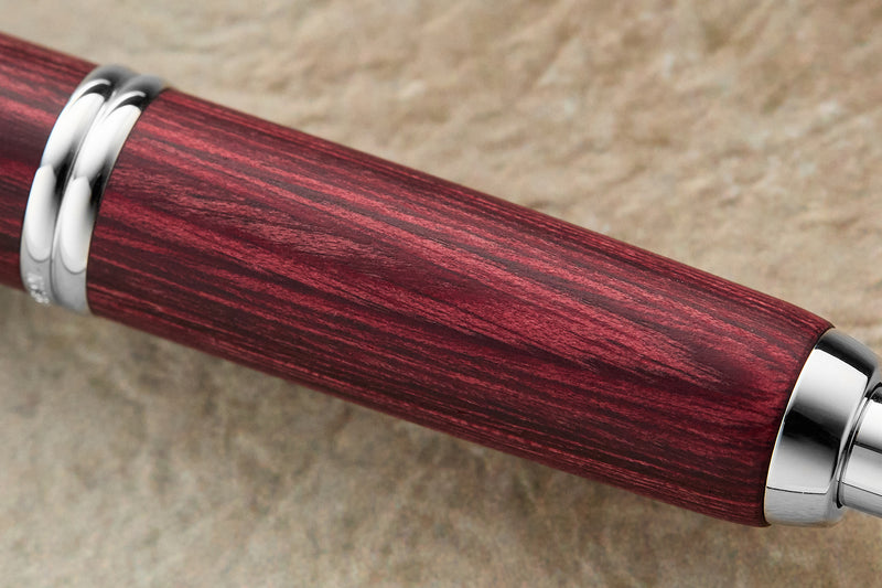 Pilot Vanishing Point Fountain Pen - Birchwood Red