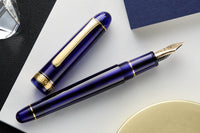 Platinum #3776 Century Fountain Pen - Chartres Blue/Gold