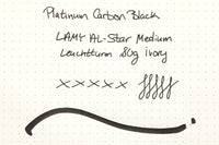 Platinum Carbon Black - Ink Sample