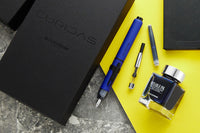 Platinum Curidas Fountain Pen Gift Set - Matte Blue