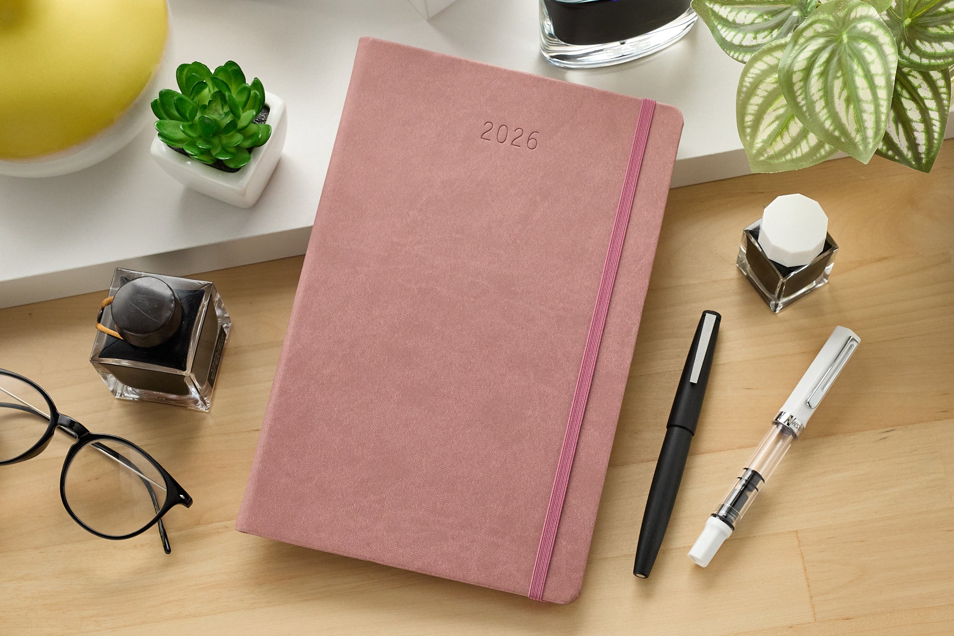 Rhodia 2026 Weekly Planner - Rosewood