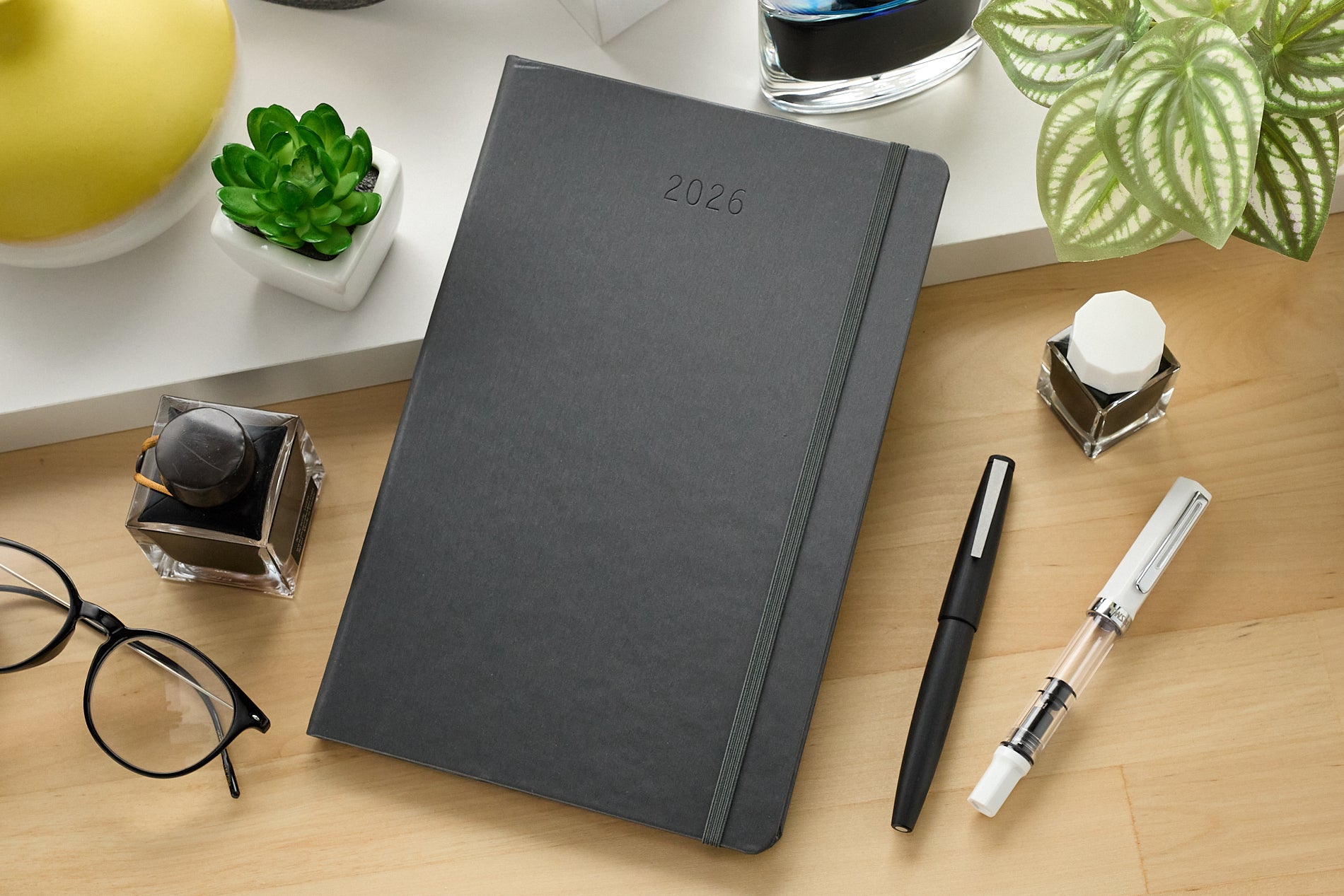 Rhodia 2026 Weekly Planner - Titanium