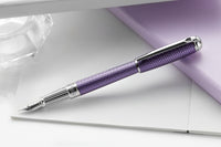 S.T. Dupont Line D Large Fountain Pen - Firehead Guilloche Lilac