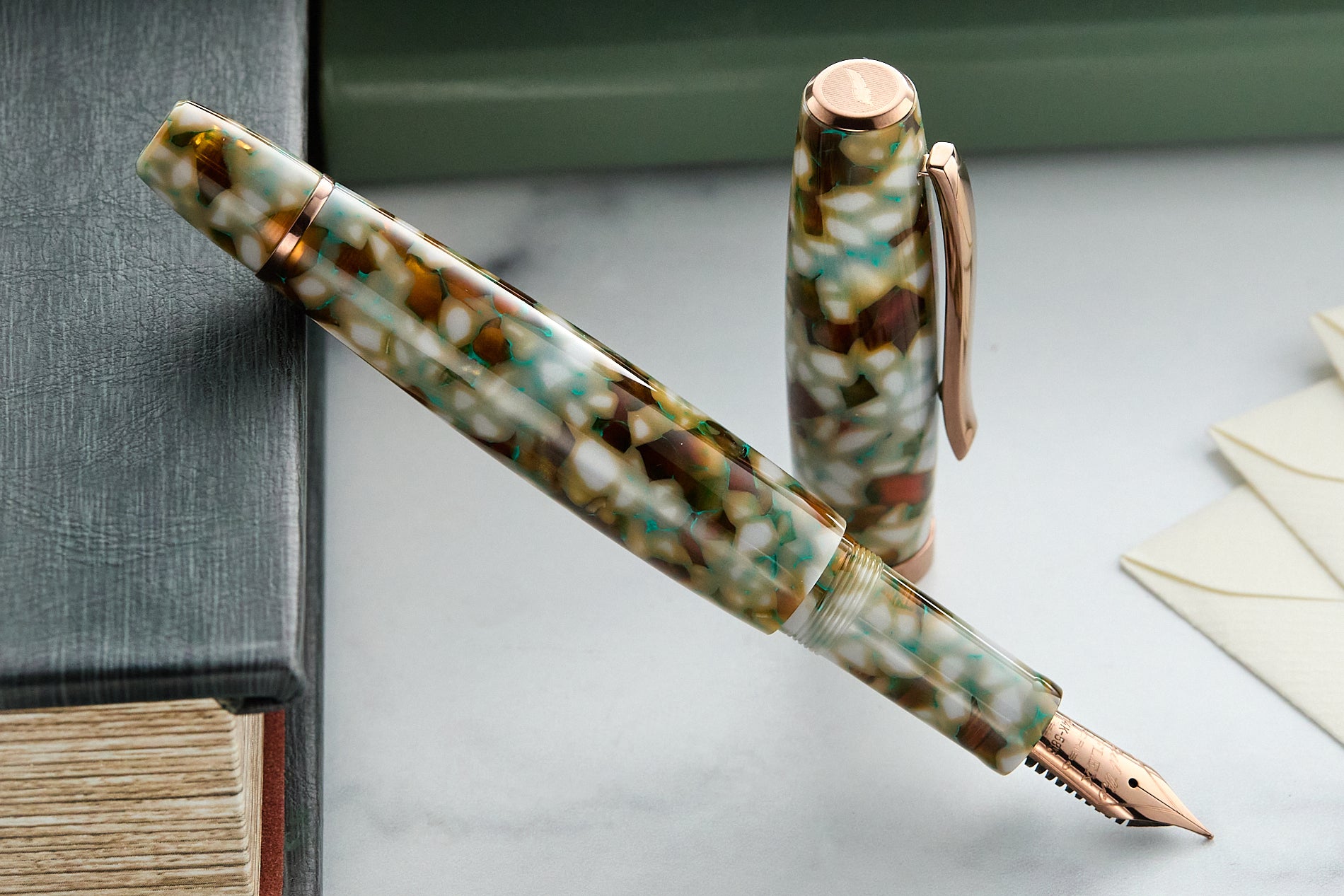 SCRIBO LA DOTTA Fountain Pen - Travertino (Limited Edition)