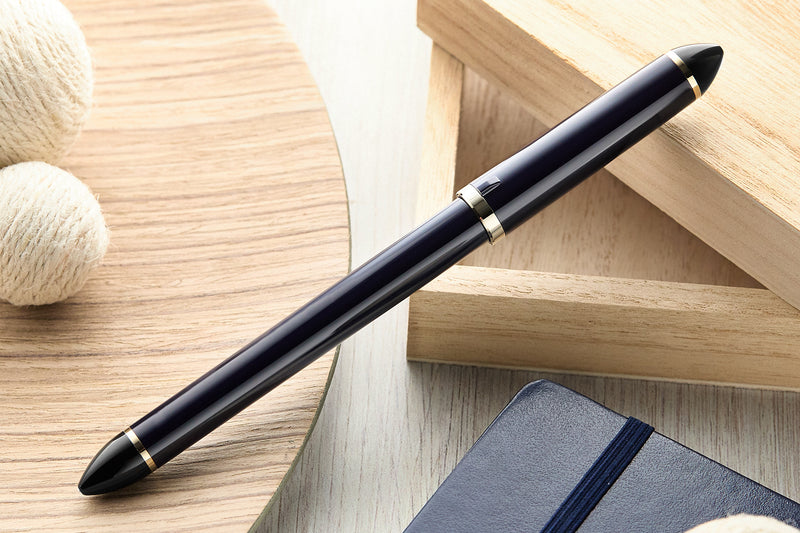 Sailor Compass Fude De Mannen Fountain Pen - Dark Blue, 40°