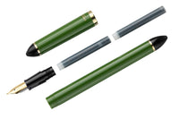 Sailor Compass Fude De Mannen Fountain Pen - Dark Green, 55°