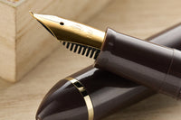 Sailor Compass Fude De Mannen Fountain Pen - Pearl Brown, 40°