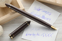 Sailor Compass Fude De Mannen Fountain Pen - Pearl Brown, 40°
