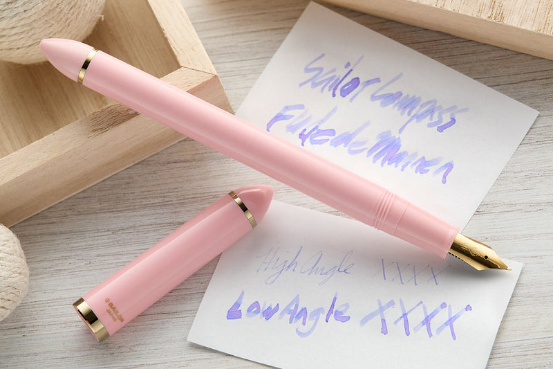 Sailor Compass Fude De Mannen Fountain Pen - Pearl Pink, 40°