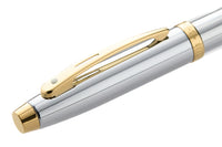 Sheaffer 100 Fountain Pen - Bright Chrome/Gold