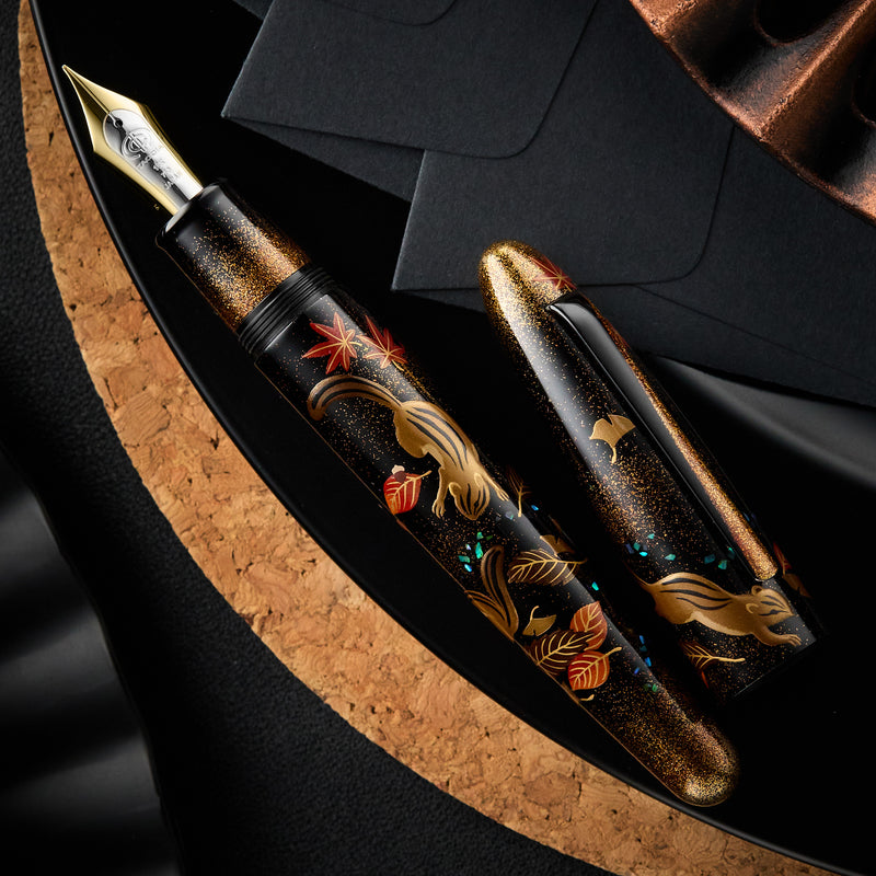 TACCIA Empress Maki-e Fountain Pen - Chipmunk (Limited Edition)