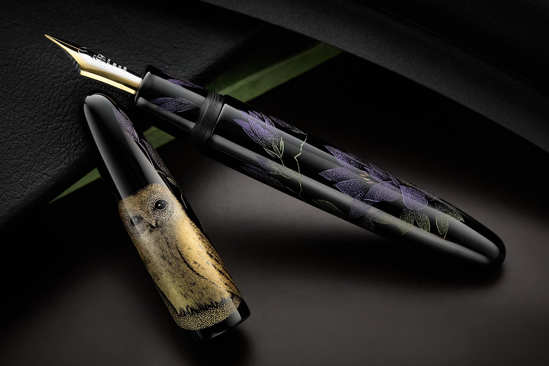 Taccia Miyabi Empress Chinkin Fountain Pen - Owl (Limited Edition)