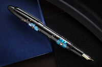 TACCIA Miyabi Bon-Bori Fountain Pen - Blue Daisies (Limited Edition)