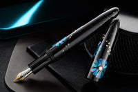 TACCIA Miyabi Bon-Bori Fountain Pen - Blue Daisies (Limited Edition)