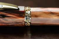 Visconti Medici Fountain Pen - Briarwood / Yellow Gold