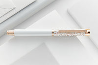 Waldmann Xetra Vienna Fountain Pen - White/Rose Gold