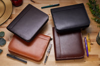 Aston Leather 20 Slot Pen Case - Tan