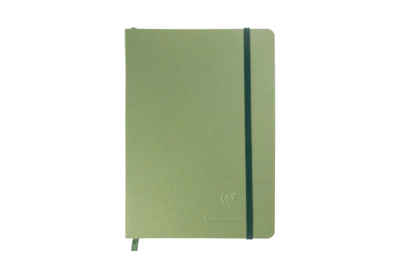 Clairefontaine Basic My Essential A5 Notebook - Green, Dot Grid