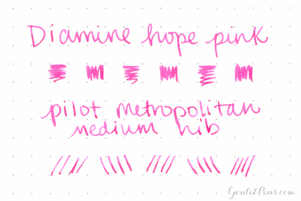 Diamine Hope Pink fountain pen ink