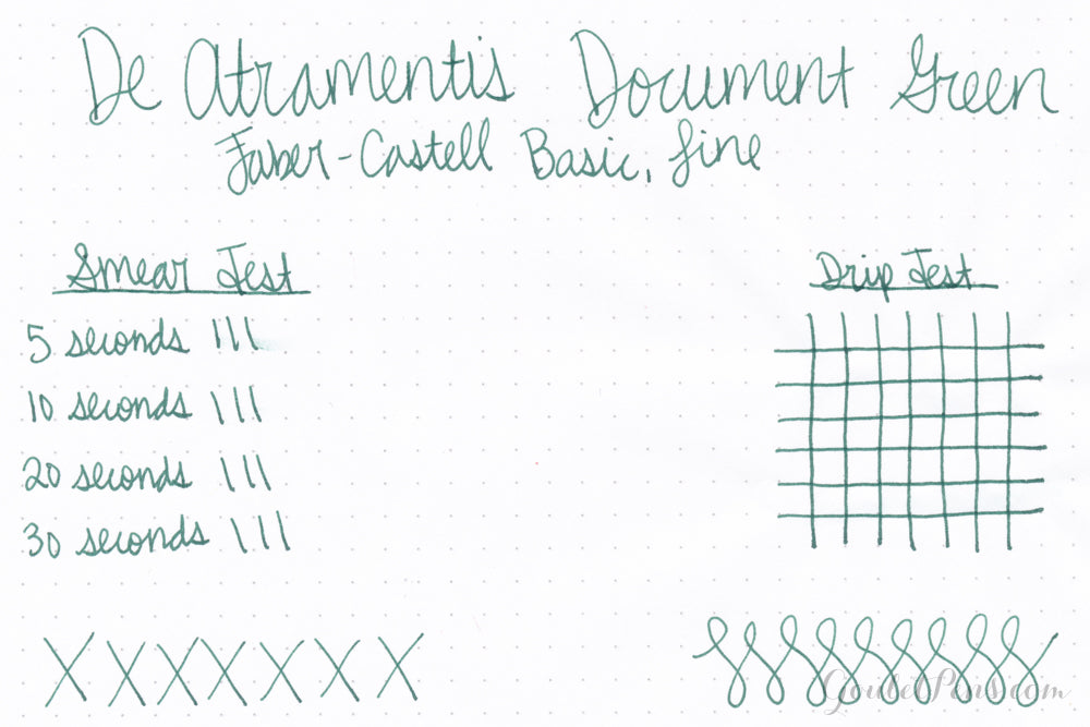 De Atramentis Document Ink - Green - 35ml Bottled Ink