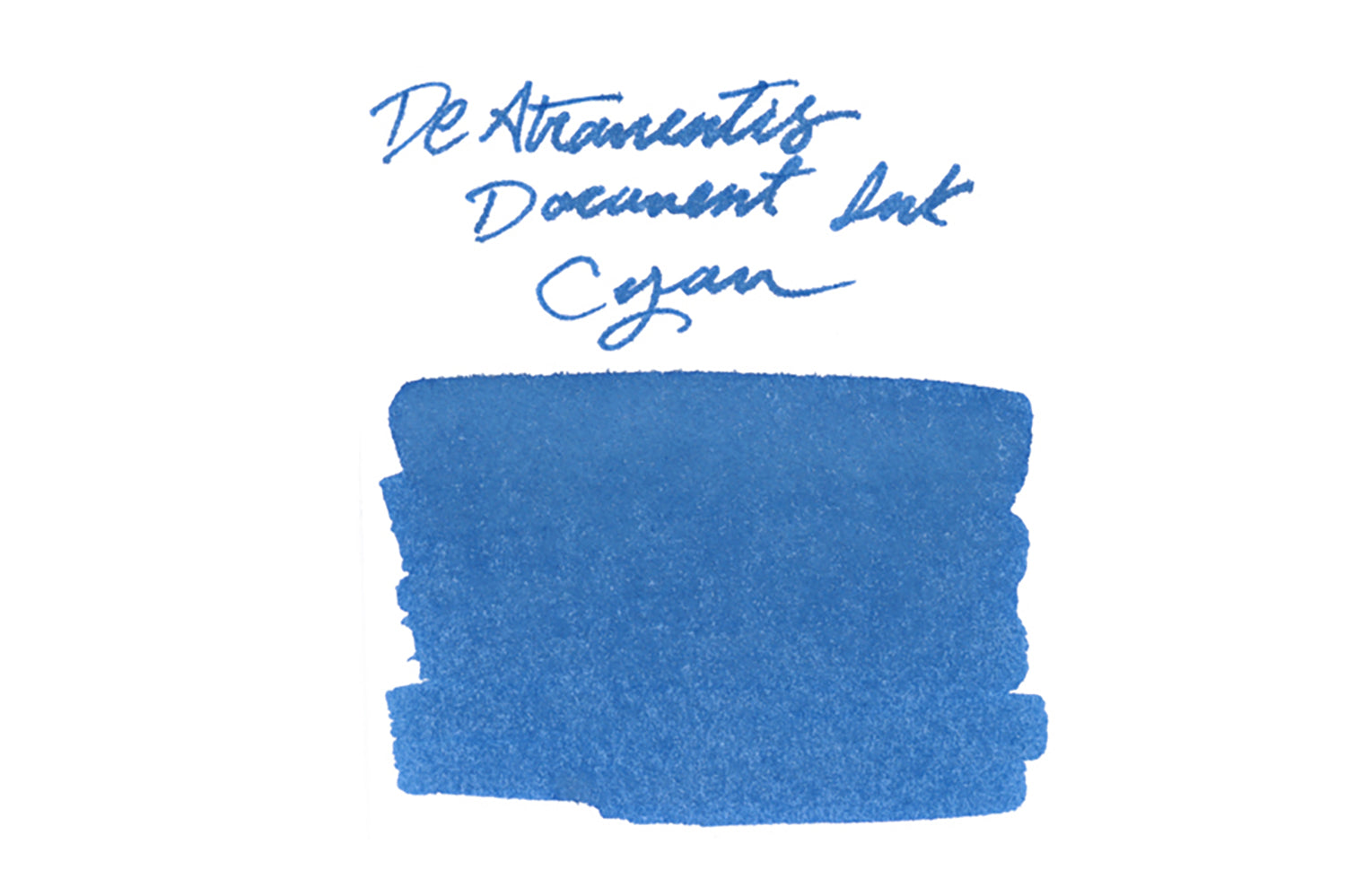 De Atramentis Document Ink Cyan fountain pen ink