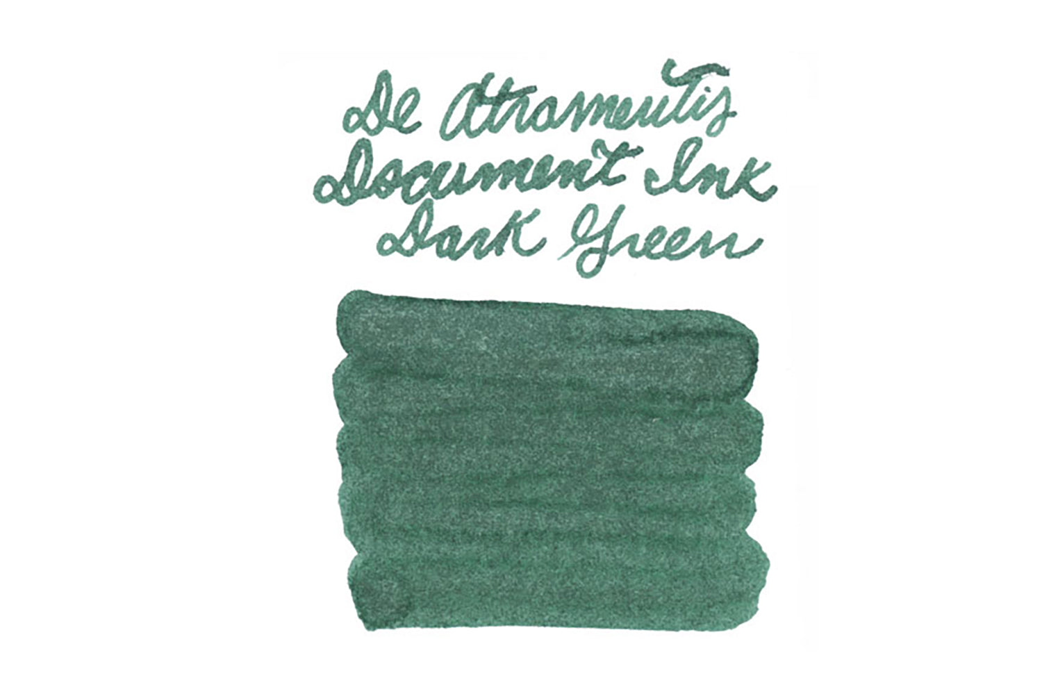 De Atramentis Document Ink Dark Green fountain pen ink