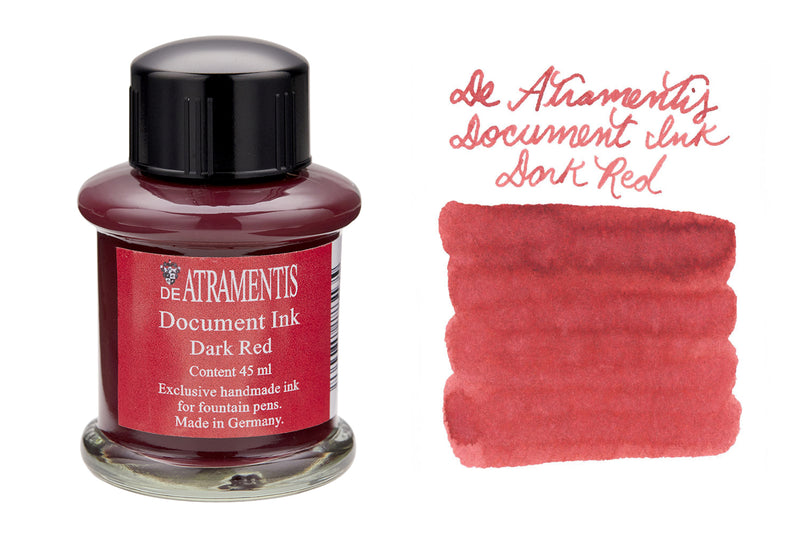 De Atramentis Document Ink Dark Red - 45ml Bottled Ink