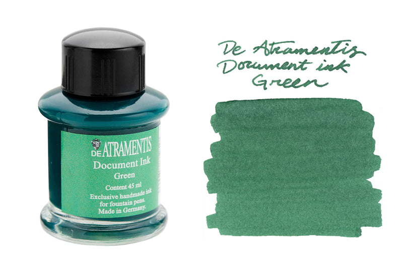 De Atramentis Document Ink Green - 45ml Bottled Ink