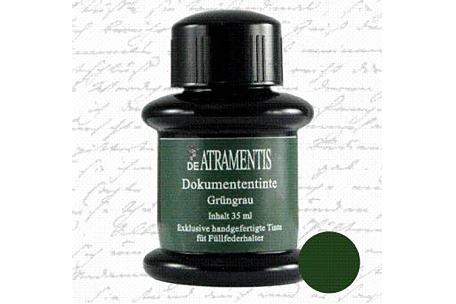 De Atramentis Document Ink Green Grey - 45ml Bottled Ink