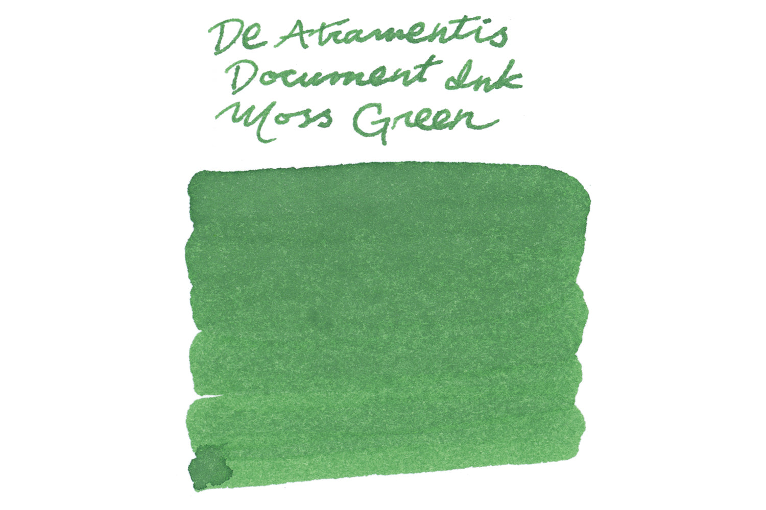 De Atramentis Document Ink Moss Green fountain pen ink