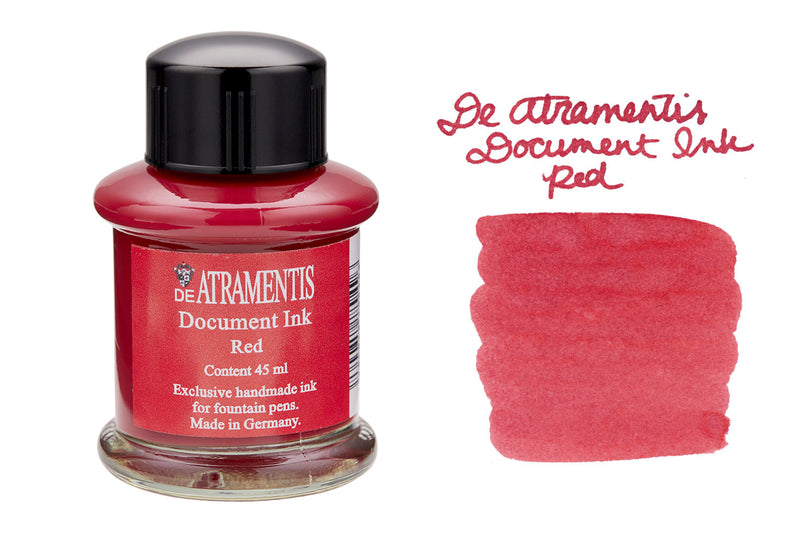 De Atramentis Document Ink Red - 45ml Bottled Ink