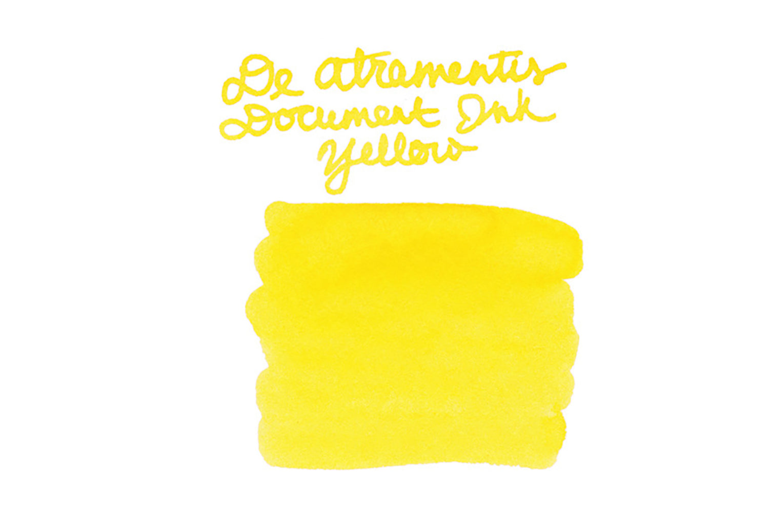 De Atramentis Document Ink Yellow fountain pen ink