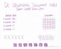 De Atramentis Document Ink Violet - Ink Sample