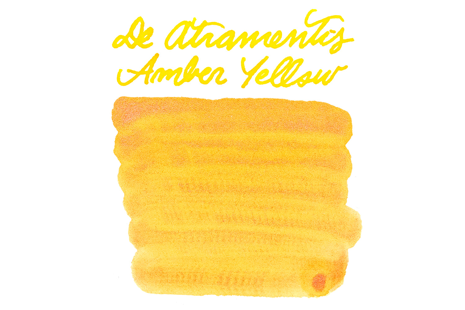 De Atramentis Pearlescent Amber Yellow-Copper fountain pen ink