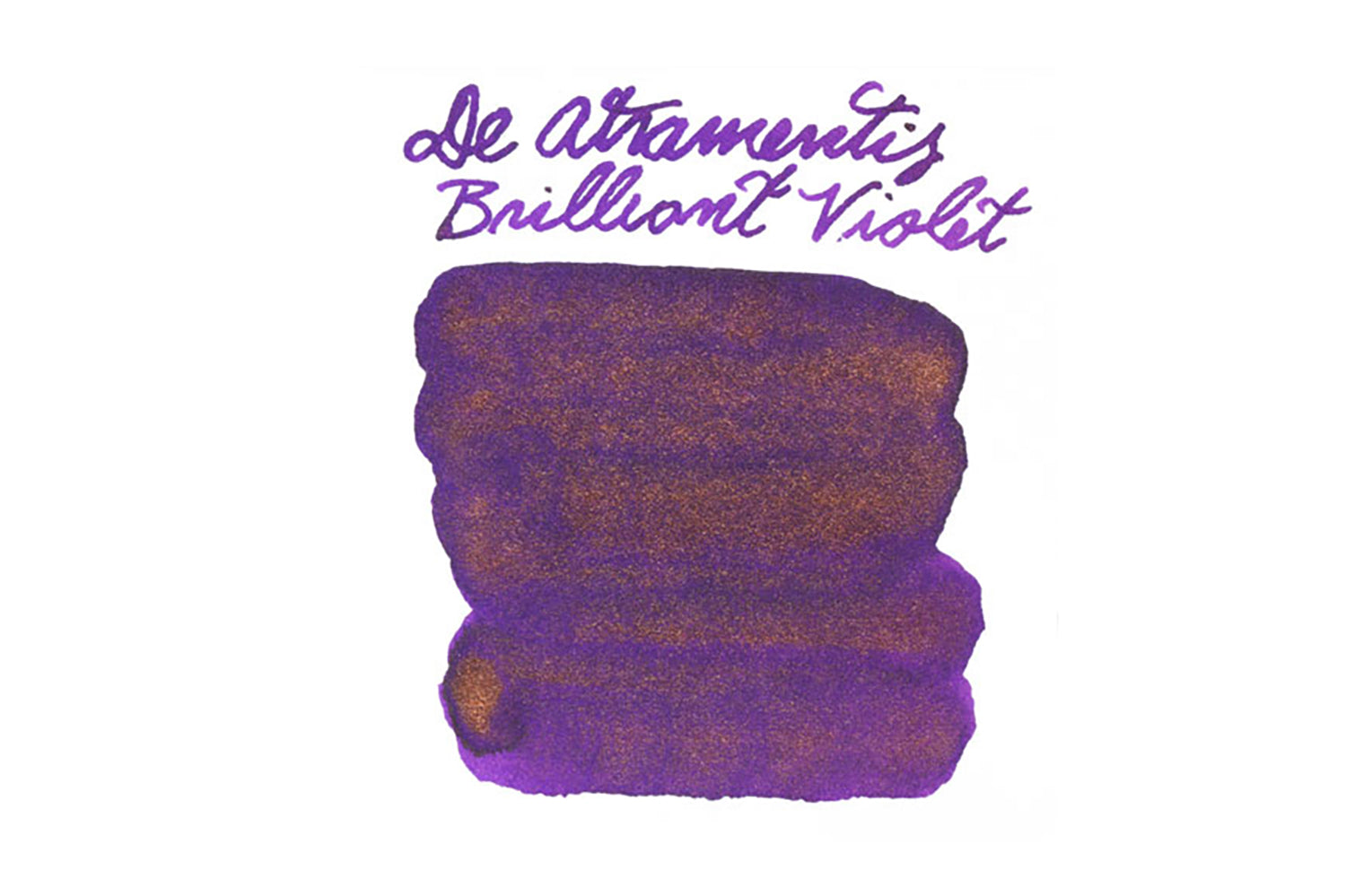 De Atramentis Pearlescent Brilliant Violet-Copper fountain pen ink