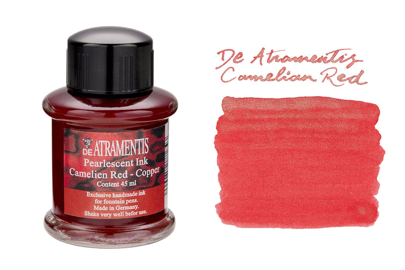 De Atramentis Pearlescent Camelien Red-Copper - 45ml Bottled Ink