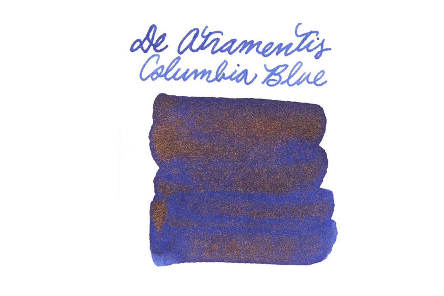 De Atramentis Pearlescent Columbia Blue-Copper fountain pen ink