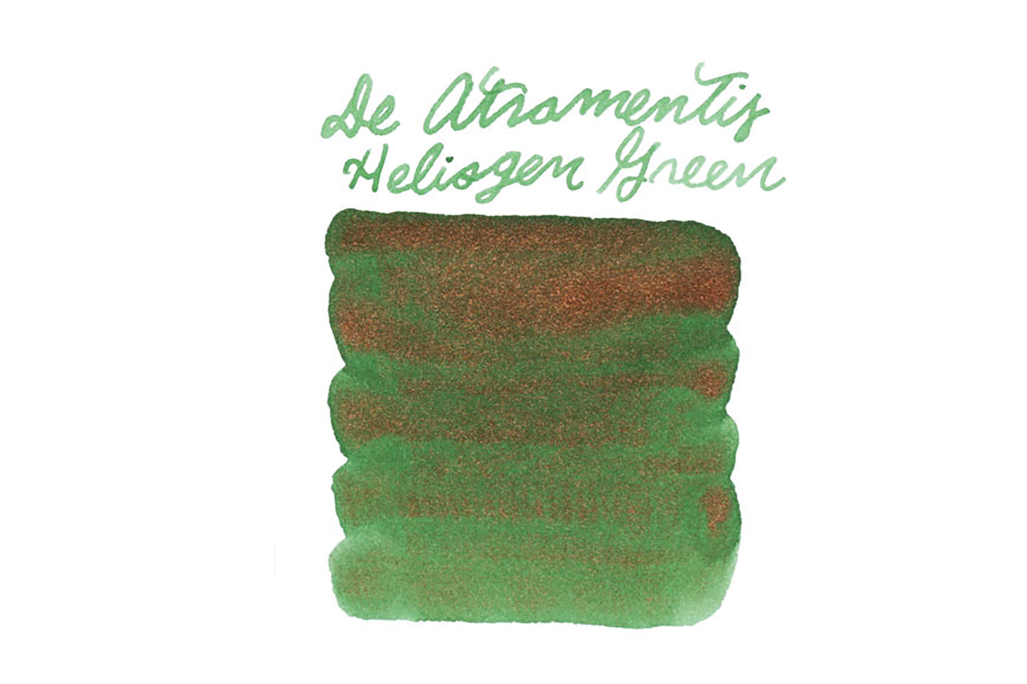 De Atramentis Pearlescent Heliogen Green-Copper fountain pen ink