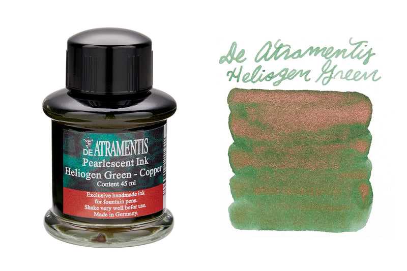 De Atramentis Pearlescent Heliogen Green-Copper - 45ml Bottled Ink