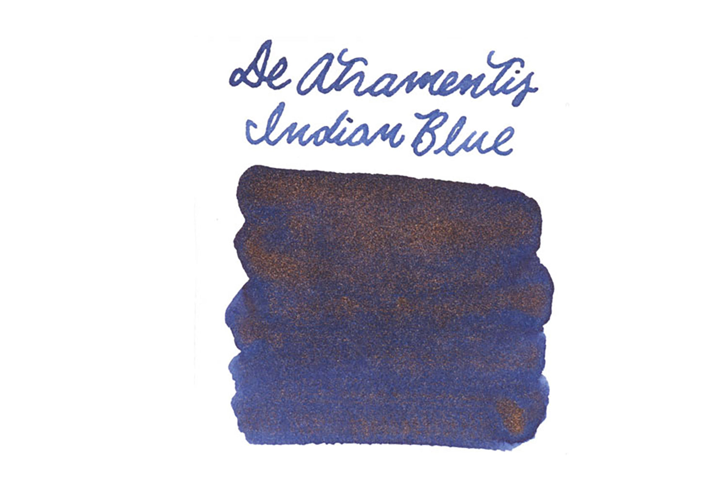 De Atramentis Pearlescent Indian Blue-Copper fountain pen ink