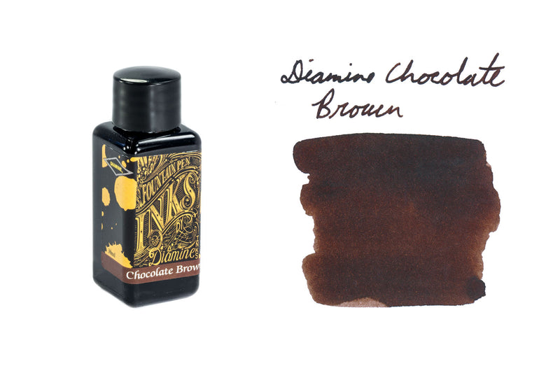 Diamine Chocolate Brown - 30ml Bottled Ink